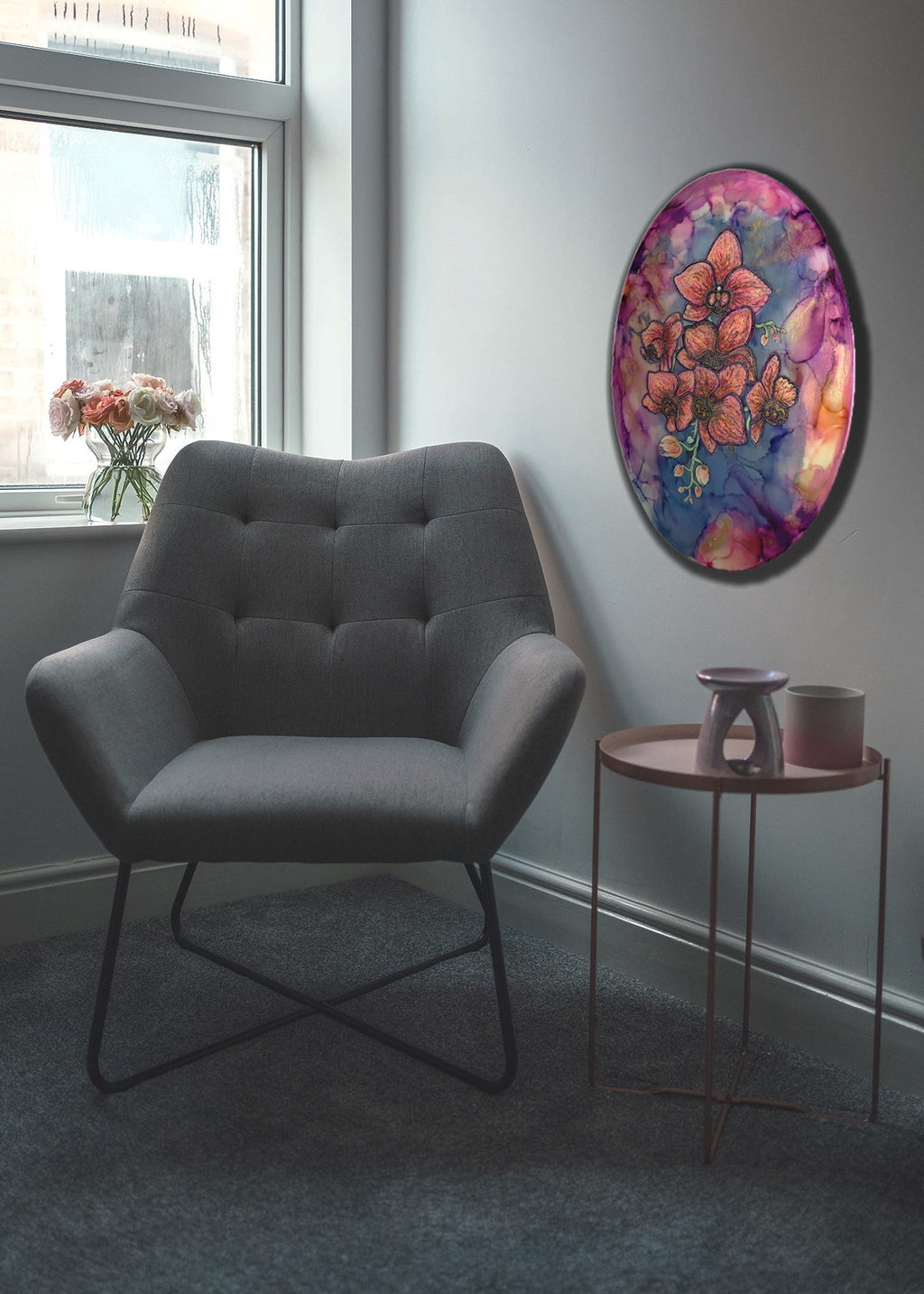 Outrageous Orchids flower paintings wall art modern design
