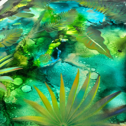 Floating Leaves Painting