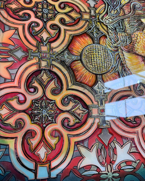 2024 Year of Tāne Hierophant Dragon Painting