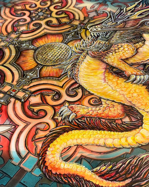 2024 Year of Tāne Hierophant Dragon Painting