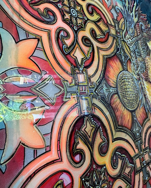 2024 Year of Tāne Hierophant Dragon Painting