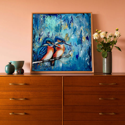 Kōtare Sacred Kingfisher Rua Painting