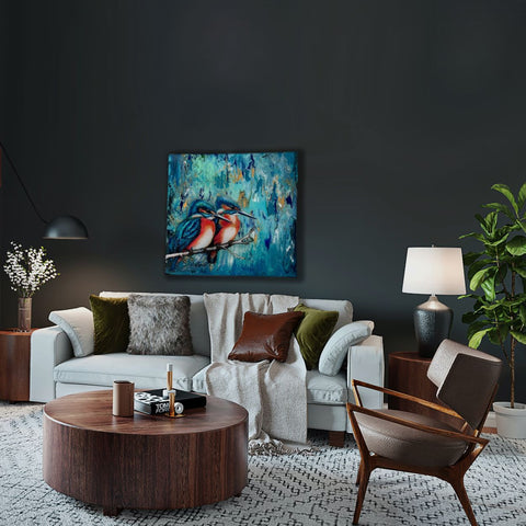 Kōtare Sacred Kingfisher Rua Painting
