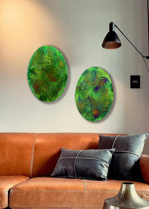 Monstera Tropical Garden Painting