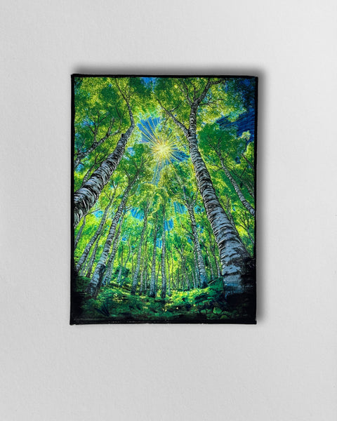Dance of the Silver Birch Trees Painting