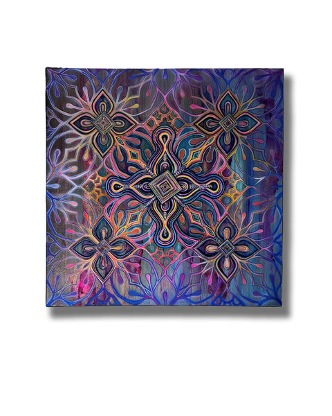 Divine Feminine 5 Celtic Cross and Ley Lines Painting