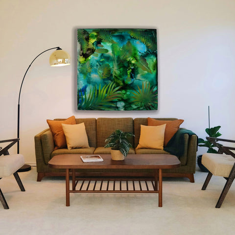 Floating Leaves Painting