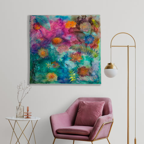 Floating Flowers Painting