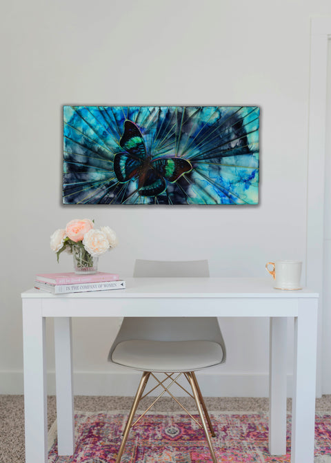 Glass Butterfly No 2 Painting