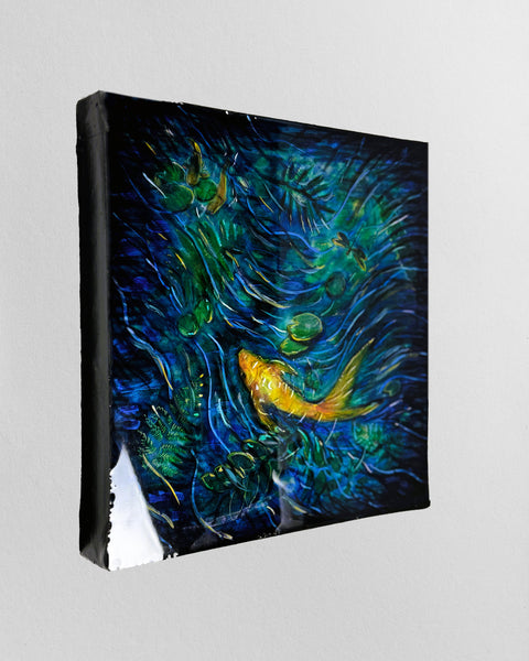 3D Underwater Gold Fish Painting
