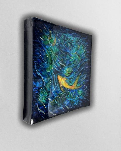 3D Underwater Gold Fish Painting