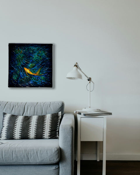 3D Underwater Gold Fish Painting