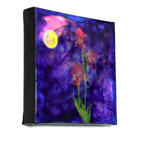 Bearded Lunar Iris Flower Painting