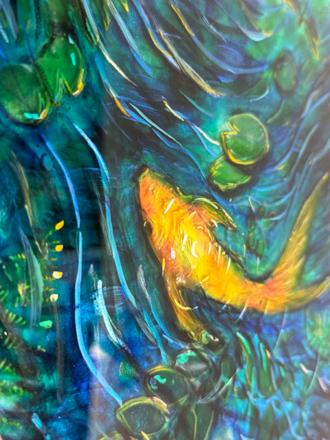 3D Underwater Gold Fish Painting