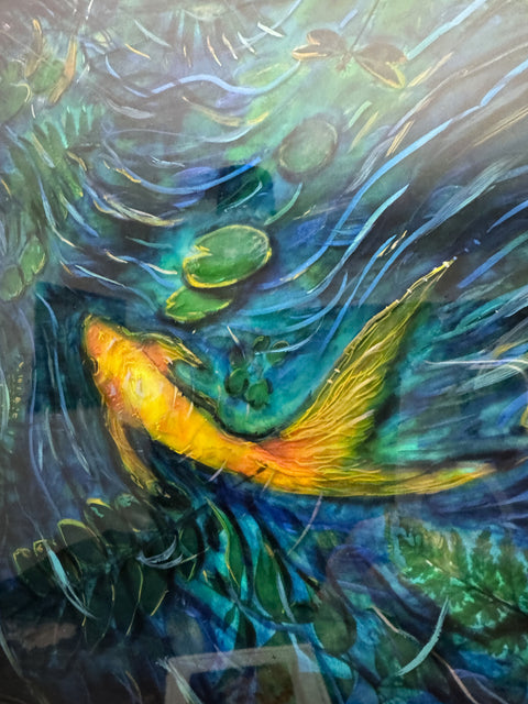 3D Underwater Gold Fish Painting