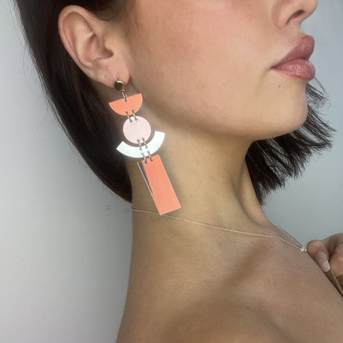 Iridescent Mirror Earrings