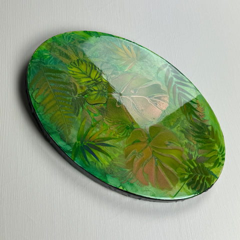 Monstera Tropical Garden Painting