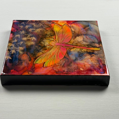 Fluorescent Dragonfly Painting