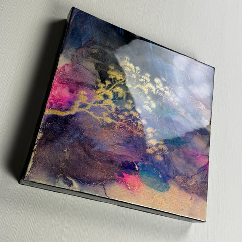 Shimmering Rain & Cherry Blossom Painting