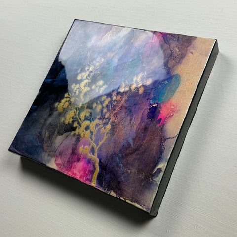 Shimmering Rain & Cherry Blossom Painting