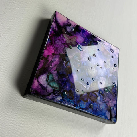 Purple Butterfly Kaleidoscope Painting