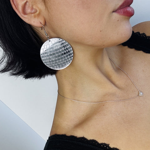 Mirror Disco Ball Earrings