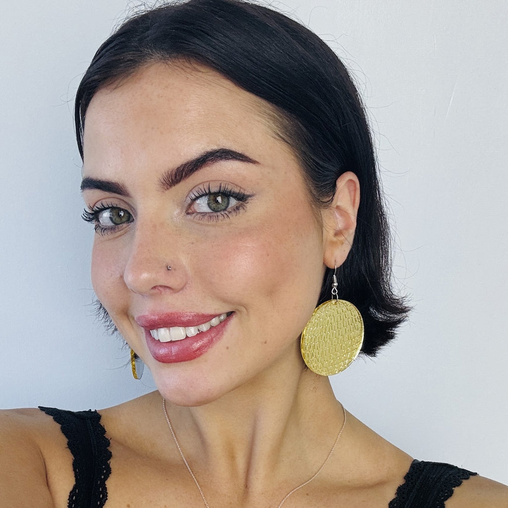 Discoball mirrorball mirror ball Earrings club 1970s fun NZ buy online Stirling Art