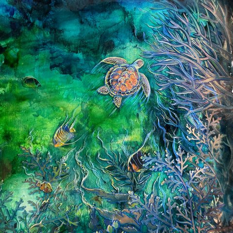Rarotonga Underwater Painting