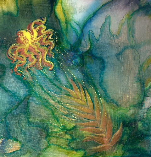 Inky Octopus Napier Escape Artist Painting