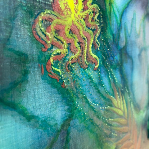 Inky Octopus Napier Escape Artist Painting