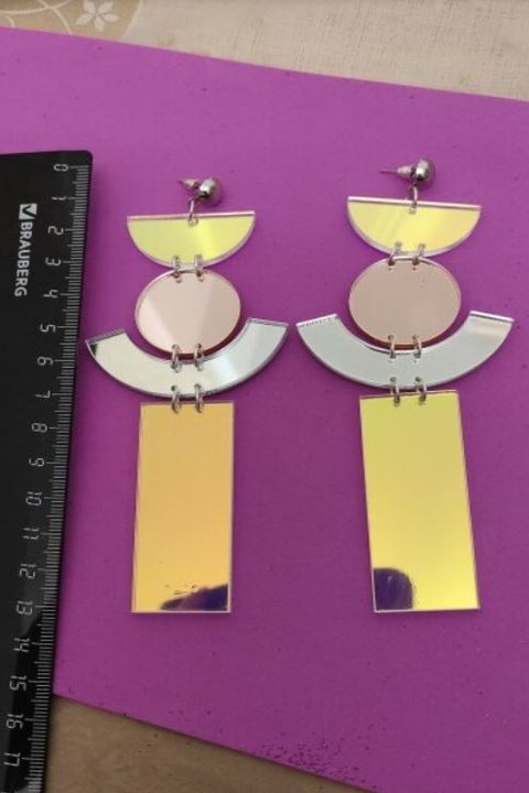 Iridescent Mirror Earrings