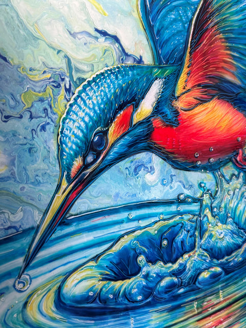 Kōtare Sacred Kingfisher Toru Painting
