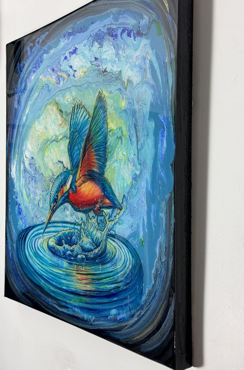 Kōtare Sacred Kingfisher Toru Painting