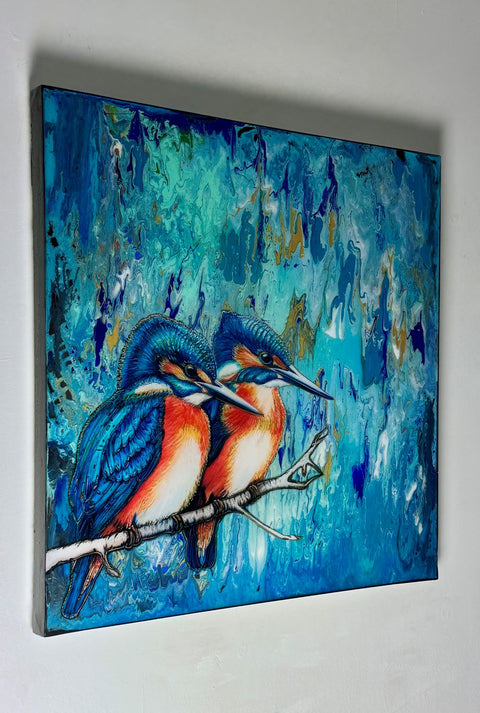 Kōtare Sacred Kingfisher Rua Painting