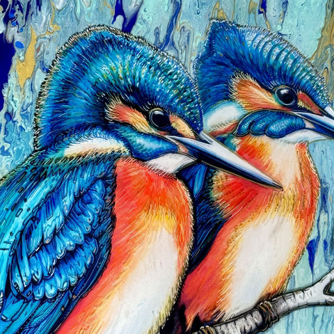 Kōtare Sacred Kingfisher Rua Painting