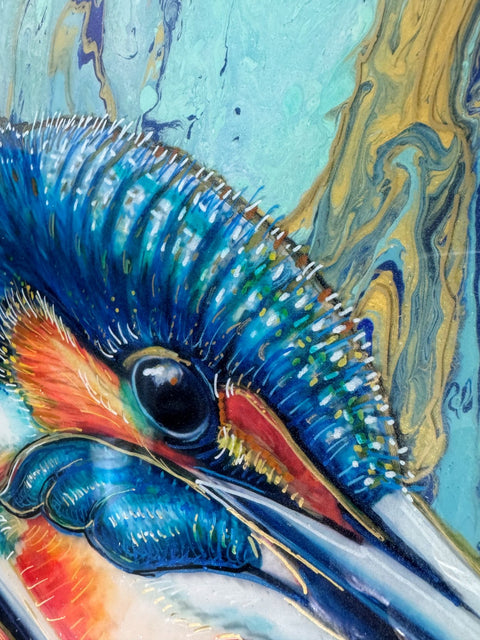 Kōtare Sacred Kingfisher Rua Painting