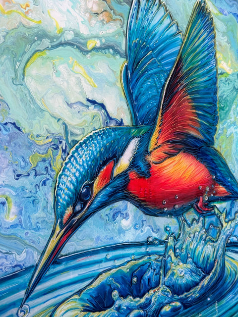 Kōtare Sacred Kingfisher Toru Painting