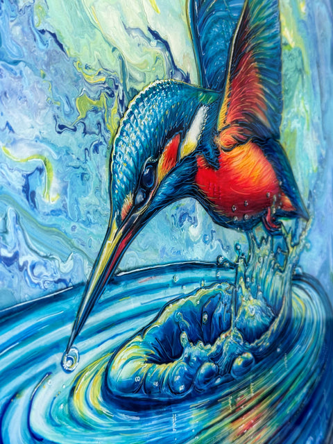 Kōtare Sacred Kingfisher Toru Painting
