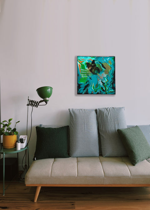 Trippy Monarch Butterfly No 2 Painting