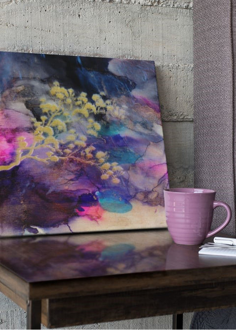 Shimmering Rain & Cherry Blossom Painting