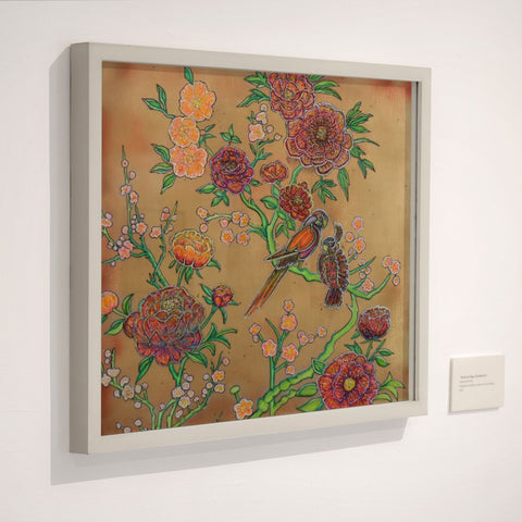 Peonies & Climbing Roses Painting
