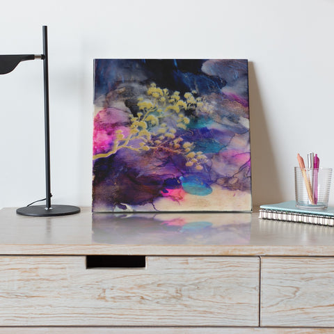 Shimmering Rain & Cherry Blossom Painting
