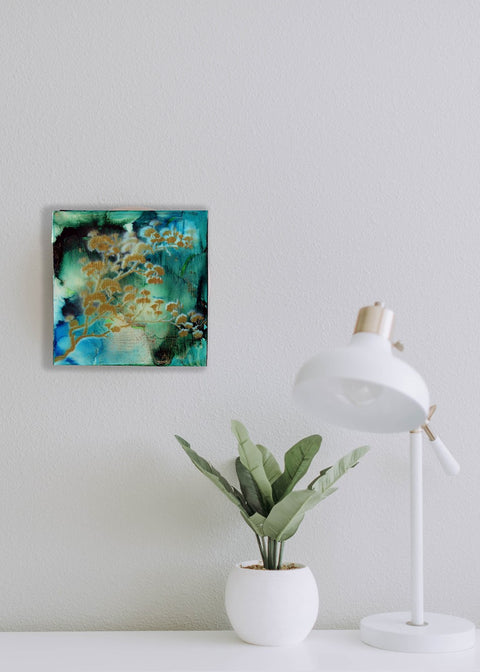 Moody Cherry Blossom Painting