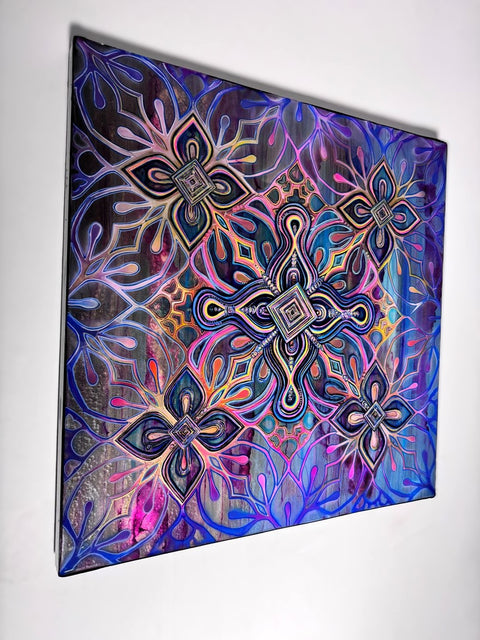 Divine Feminine 5 Celtic Cross and Ley Lines Painting