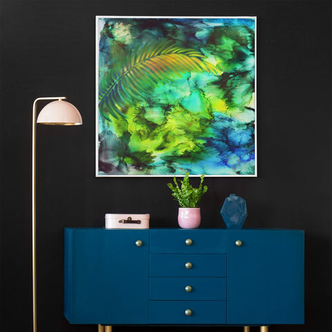 Floating Kiokio | Gold Fern Painting