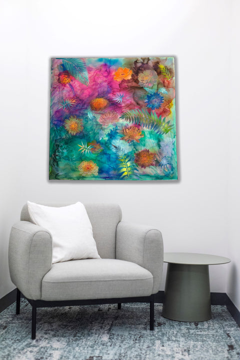 Floating Flowers Painting