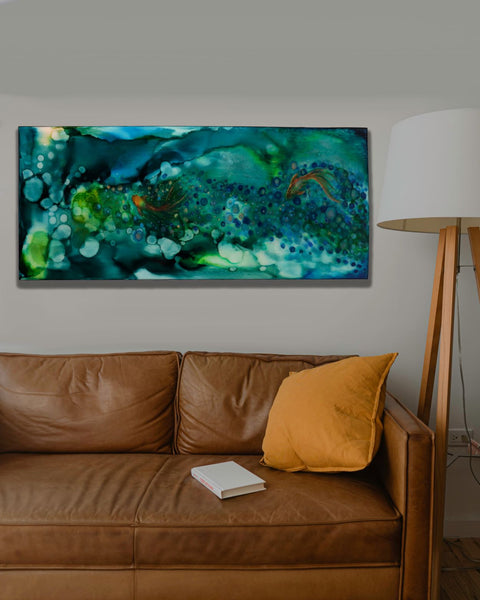 Two Gold Fish Painting