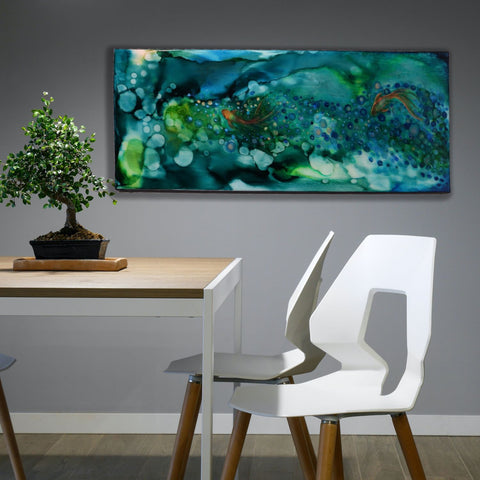 Two Gold Fish Painting