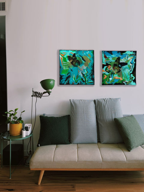 Trippy Monarch Butterfly No 2 Painting