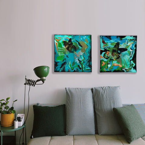 Trippy Monarch Butterfly No 1 Painting